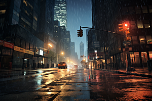 暴雨自然安静摄影图