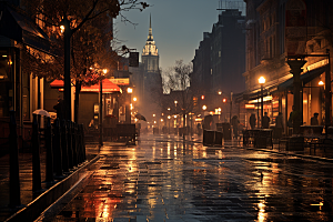 暴雨雨天高清摄影图