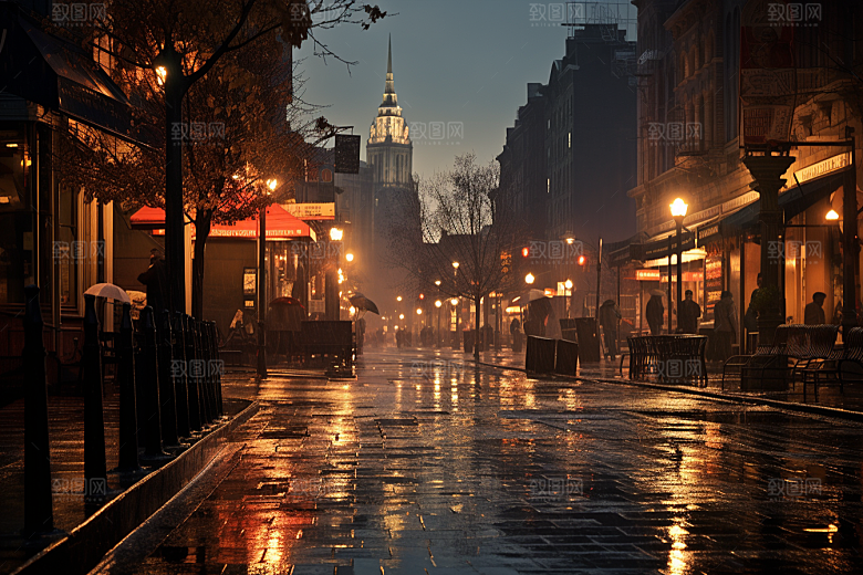 暴雨雨天高清摄影图