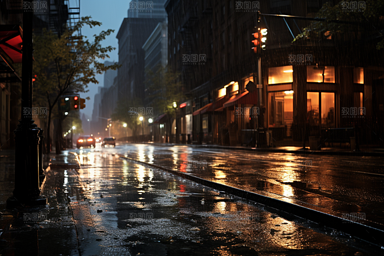 暴雨环境高清摄影图