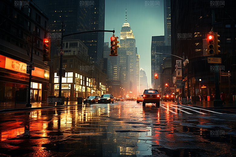 暴雨自然安静摄影图