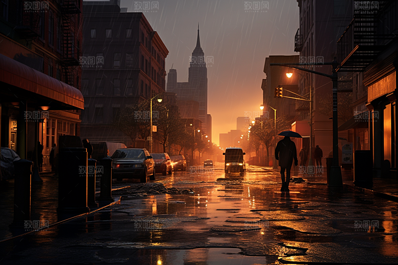 暴雨高清自然摄影图