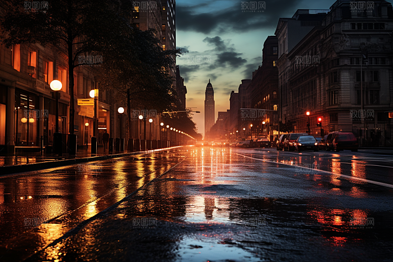 暴雨室外大雨摄影图