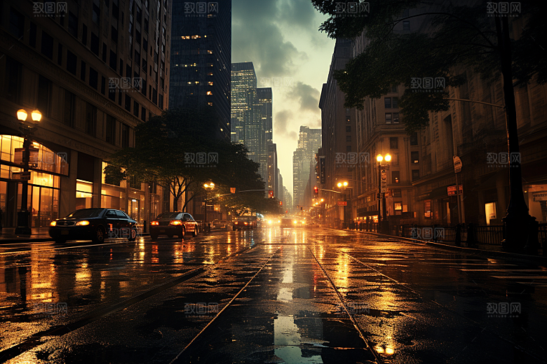 暴雨自然室外摄影图