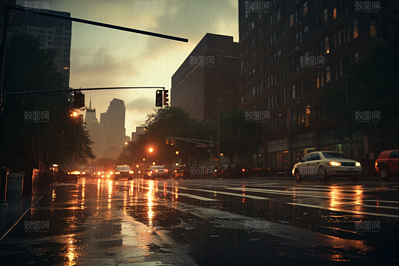暴雨下雨高清摄影图