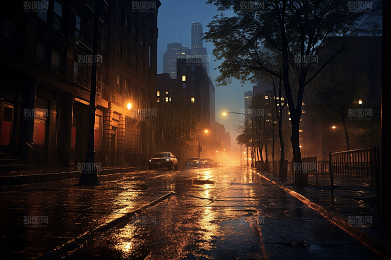 暴雨高清室外摄影图