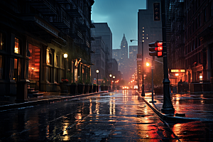 暴雨户外环境摄影图