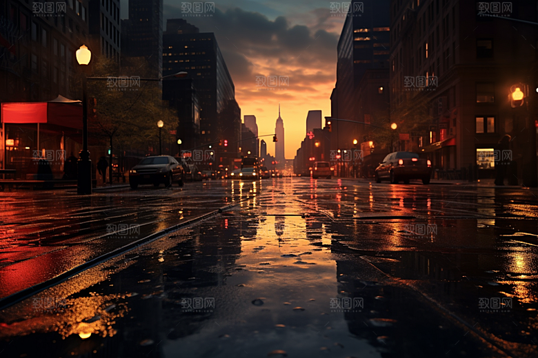 暴雨户外室外摄影图