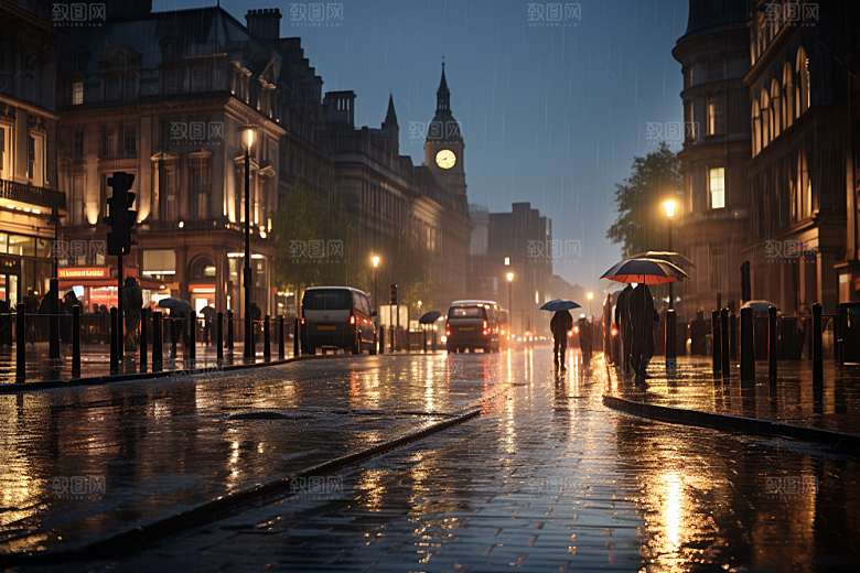暴雨大雨安静摄影图