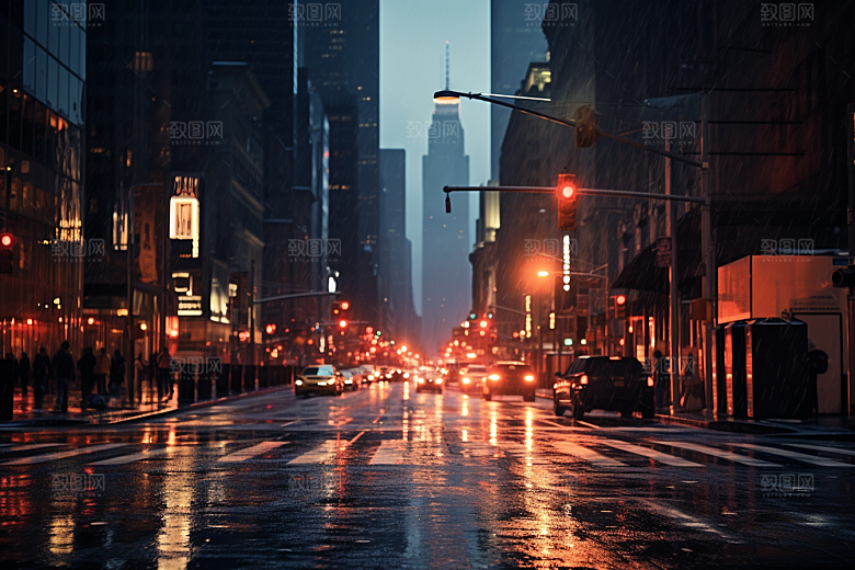 暴雨高清安静摄影图