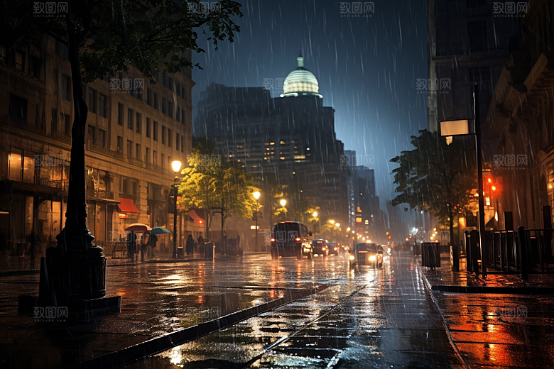 暴雨高清自然摄影图