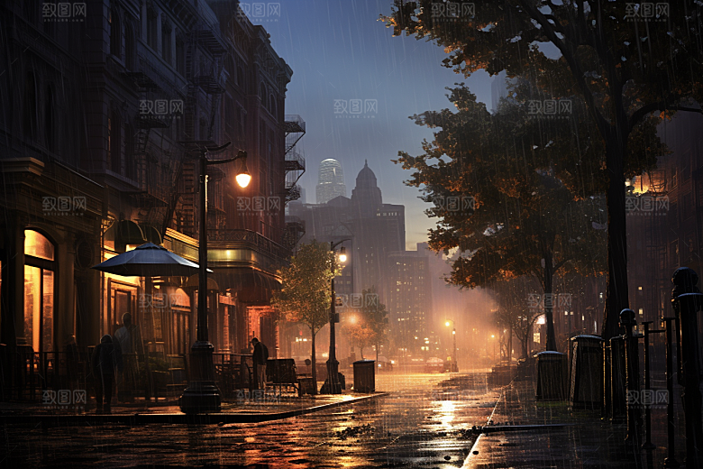 暴雨室外高清摄影图