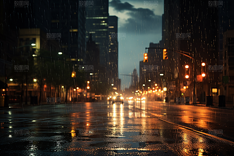 暴雨自然安静摄影图