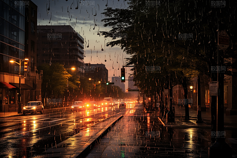 暴雨安静高清摄影图