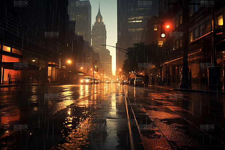 暴雨安静高清摄影图