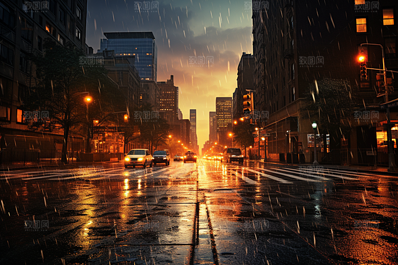 暴雨高清环境摄影图