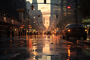 暴雨下雨大雨摄影图