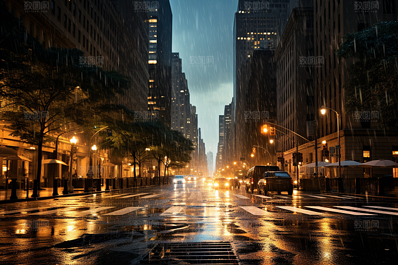暴雨室外户外摄影图