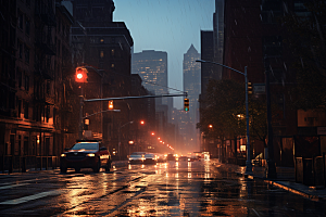 暴雨安静环境摄影图