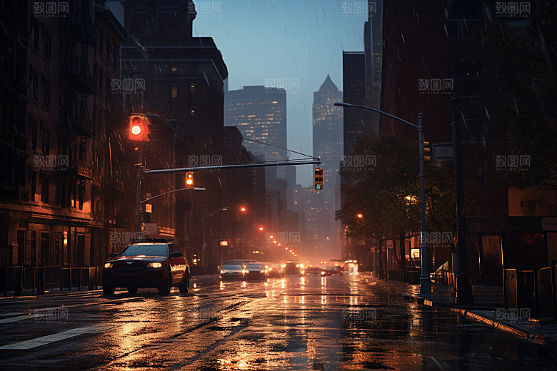 暴雨安静环境摄影图