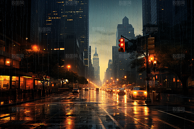 暴雨高清环境摄影图