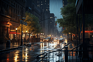 暴雨自然高清摄影图
