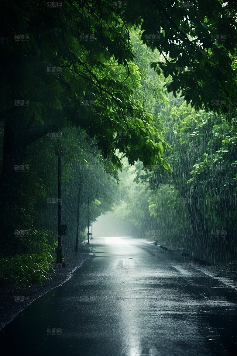 暴雨室外高清摄影图