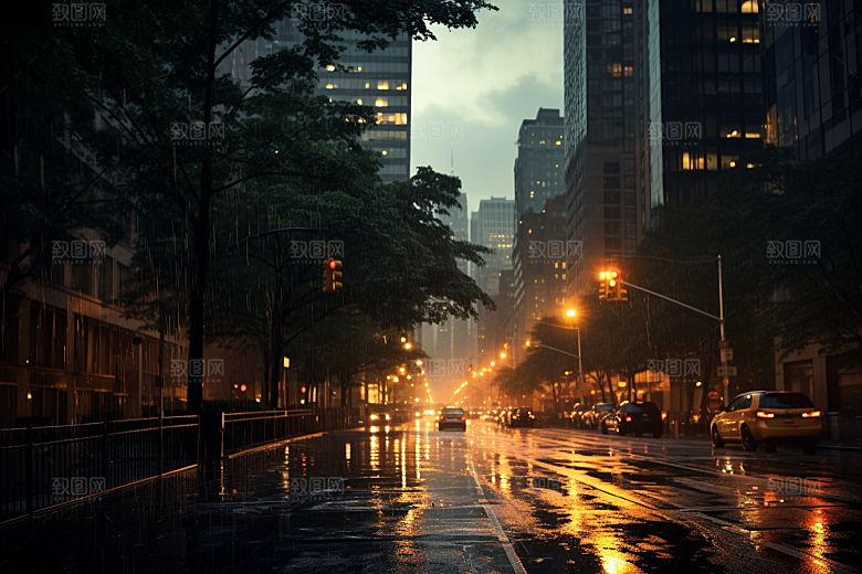 暴雨高清室外摄影图