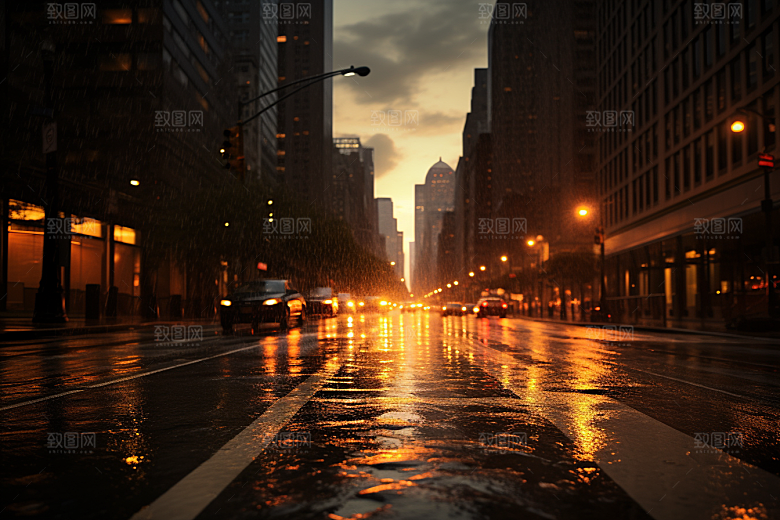 暴雨大雨高清摄影图