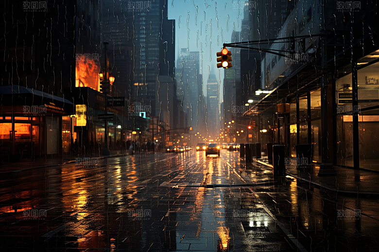 暴雨安静户外摄影图