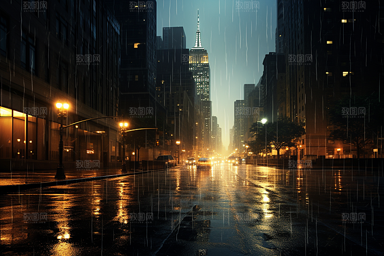 暴雨下雨高清摄影图