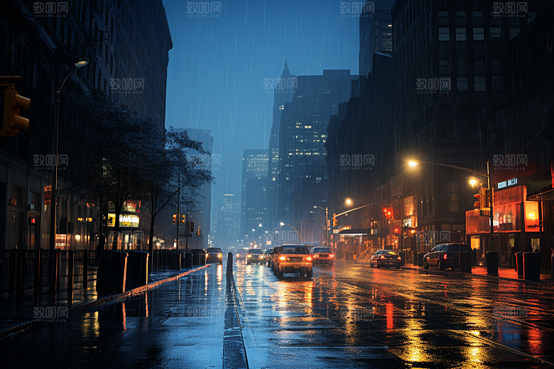 暴雨环境安静摄影图