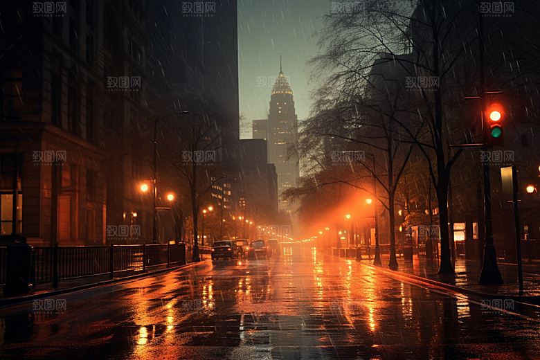 暴雨下雨大雨摄影图