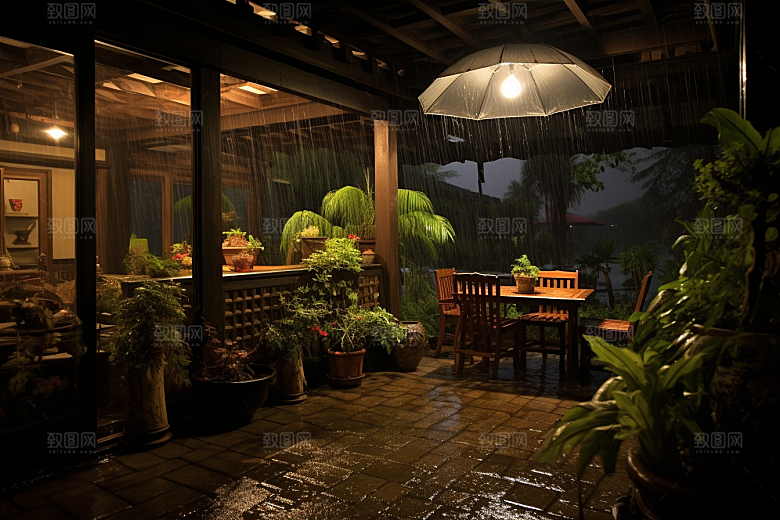 暴雨高清自然摄影图