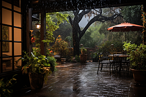 暴雨大雨高清摄影图