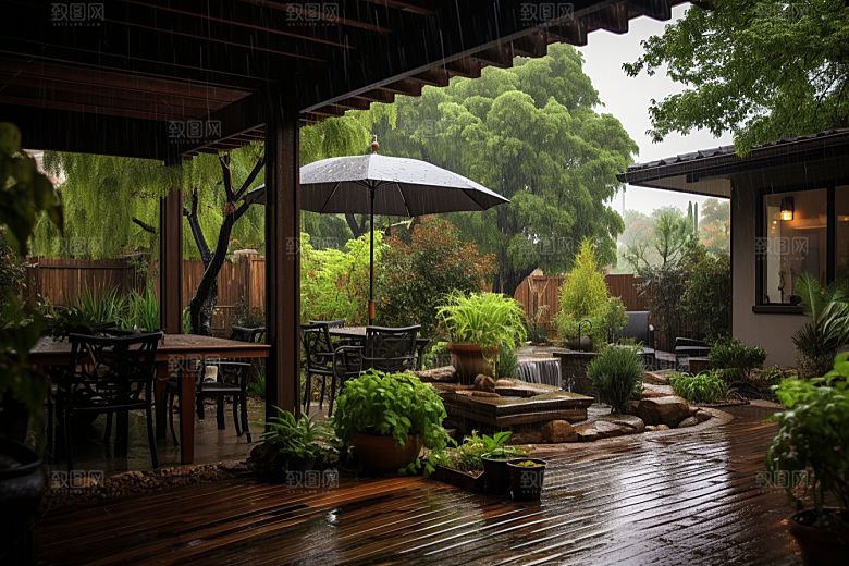 暴雨下雨大雨摄影图