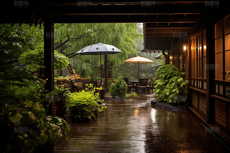 暴雨高清室外摄影图