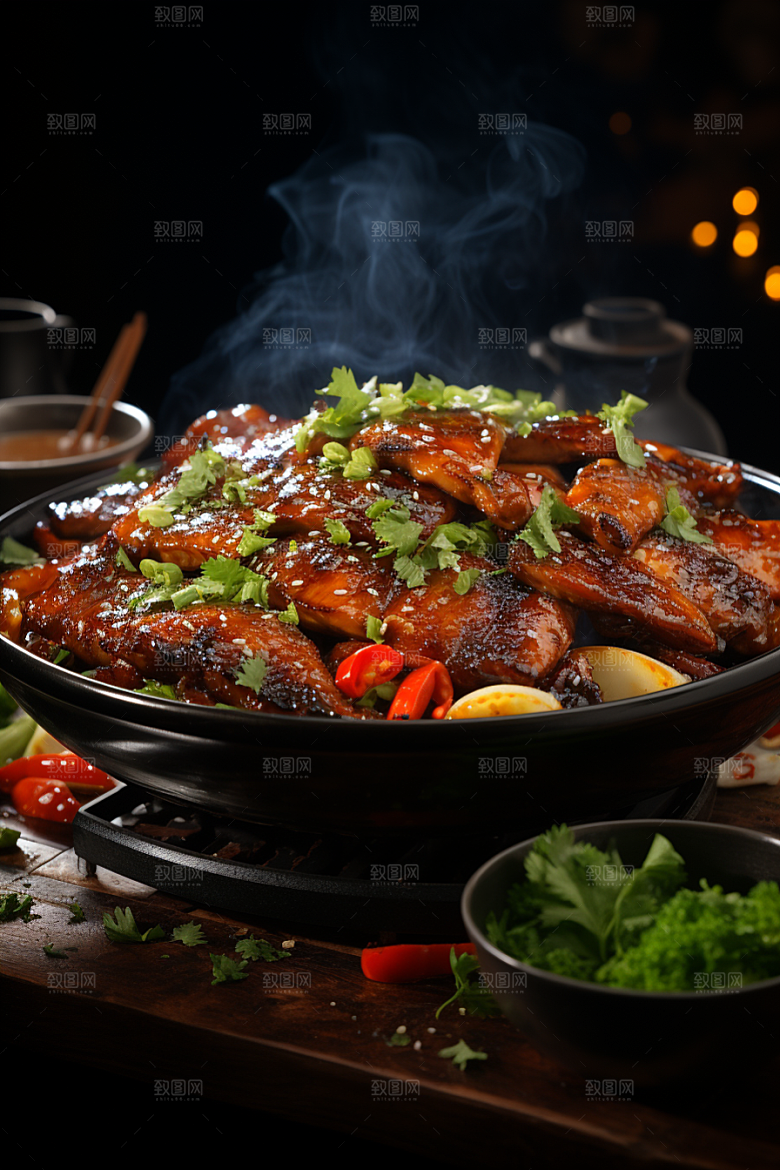 BBQ烧烤高清街头烧烤摄影图