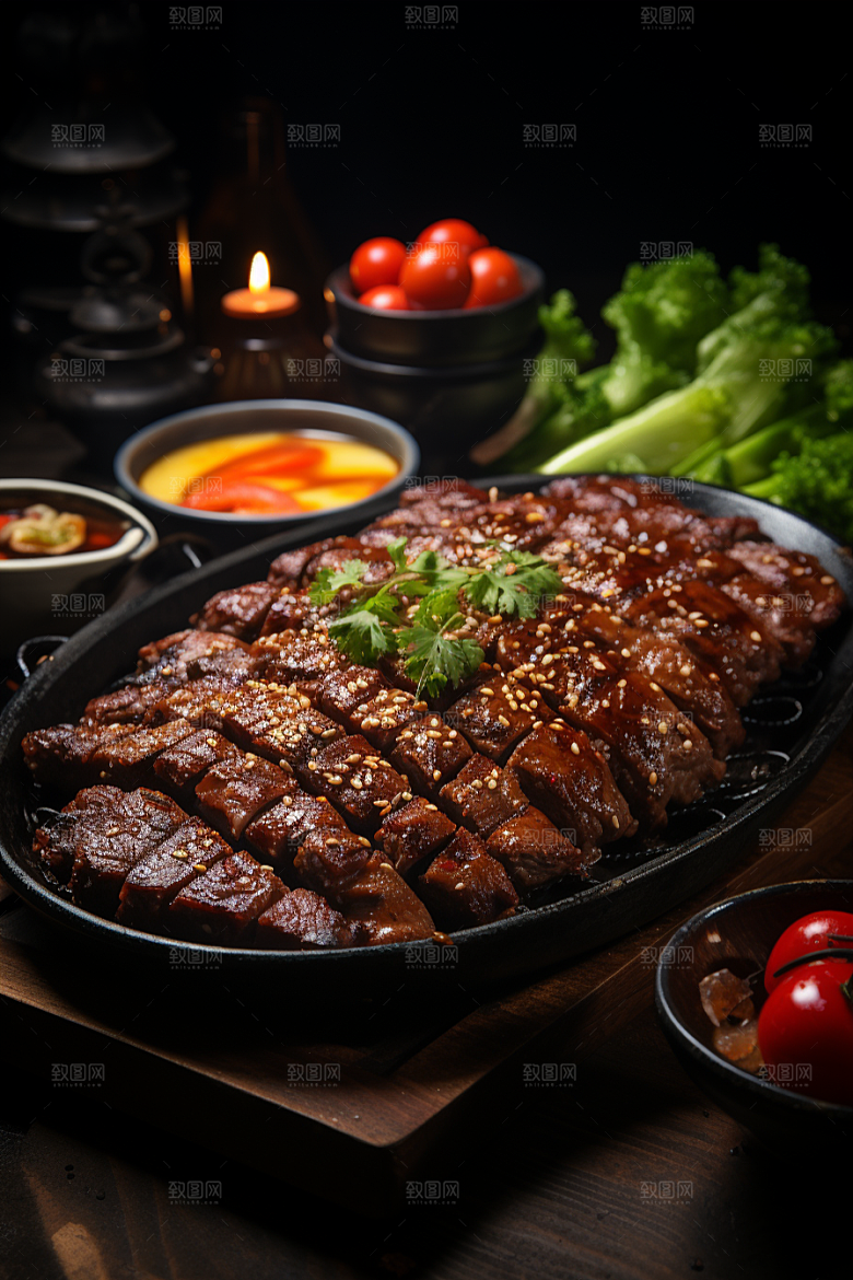BBQ烧烤高清巴西烤肉摄影图