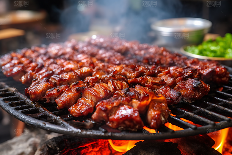 BBQ烧烤烤肉巴西烤肉摄影图