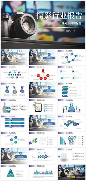 摄影师摄影知识介绍PPT模板
