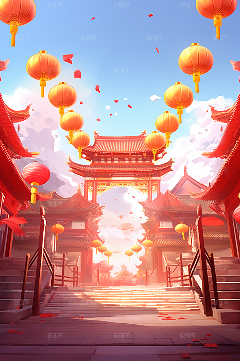 新春开门红开业大吉新年背景