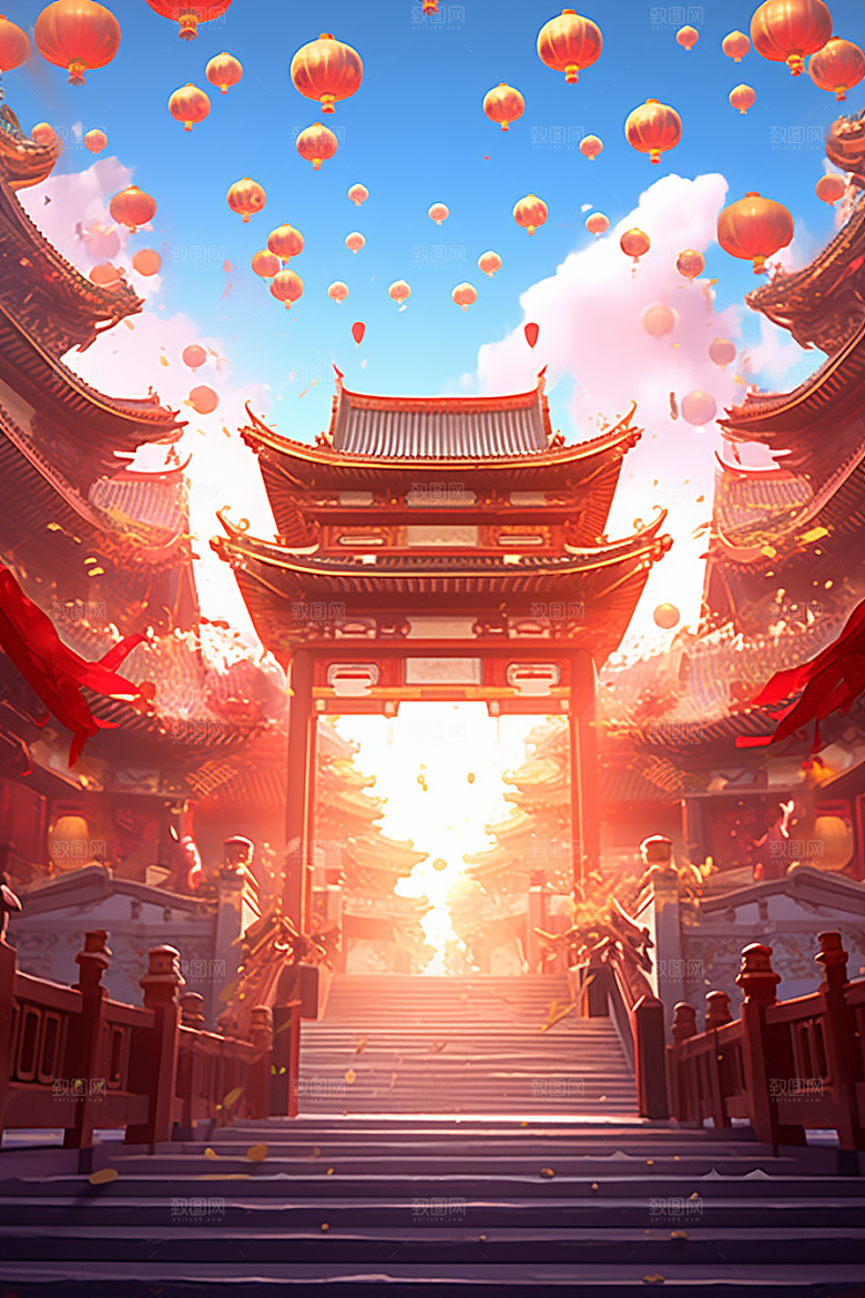 新春开门红开业大吉新年背景