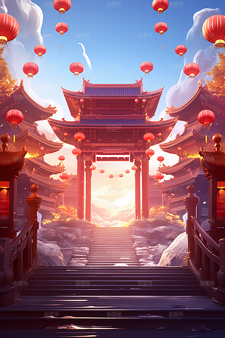 新春开门红新年新年背景
