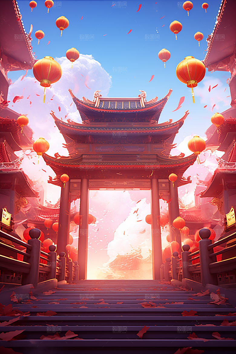 新春开门红新年开工背景