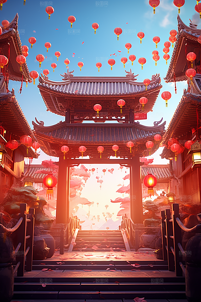 新春开门红喜庆节日节庆背景