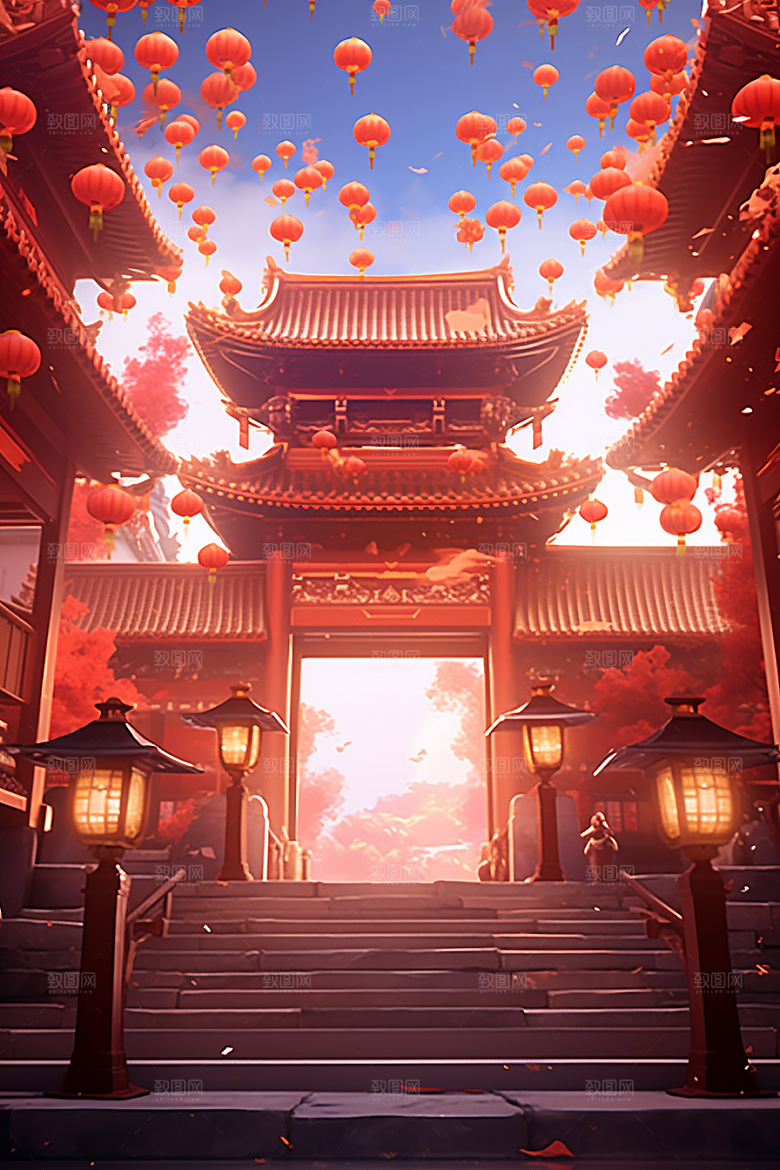 新春开门红节日节庆开工背景