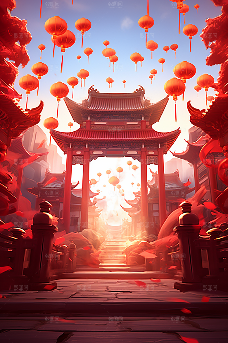 新春开门红新年活动背景