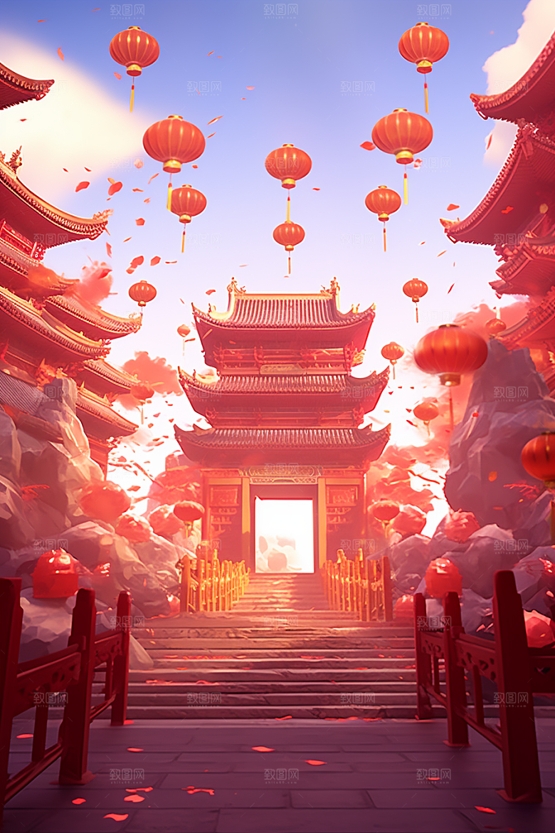 新春开门红喜庆开工背景