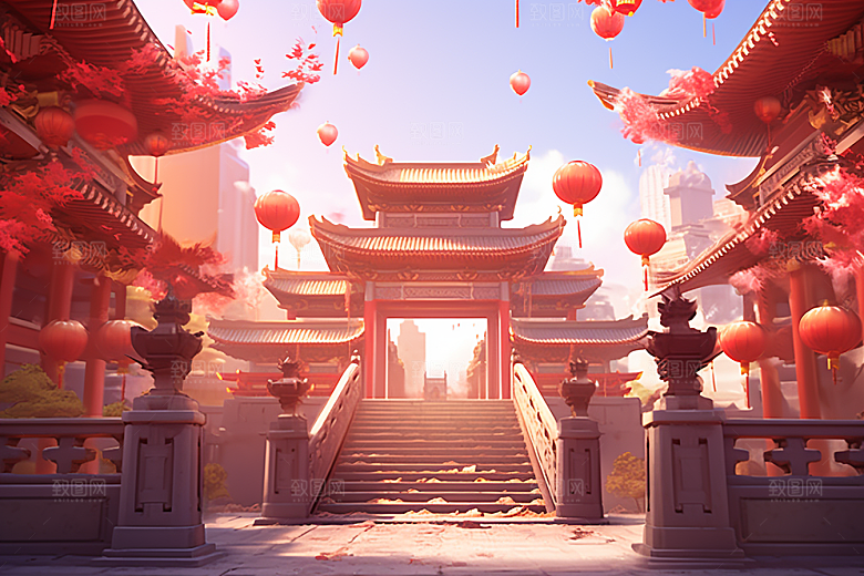 新春开门红新年新年背景